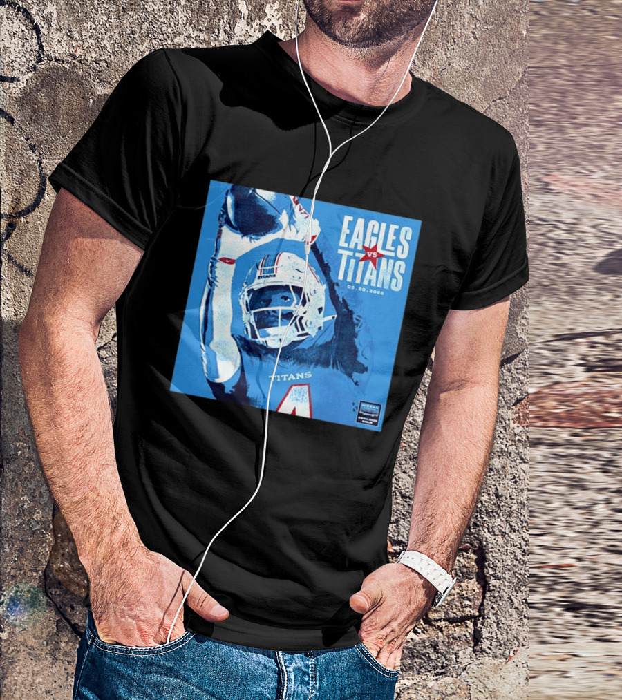 Eagles Vs Titans September 20 2026 Nissan Stadium Nashville TN T-Shirt