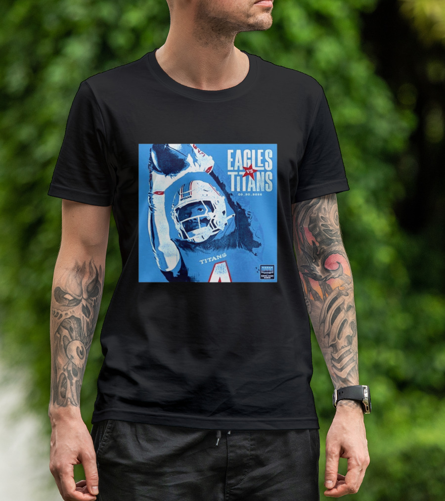 Eagles Vs Titans September 20 2026 Nissan Stadium Nashville TN T-Shirt
