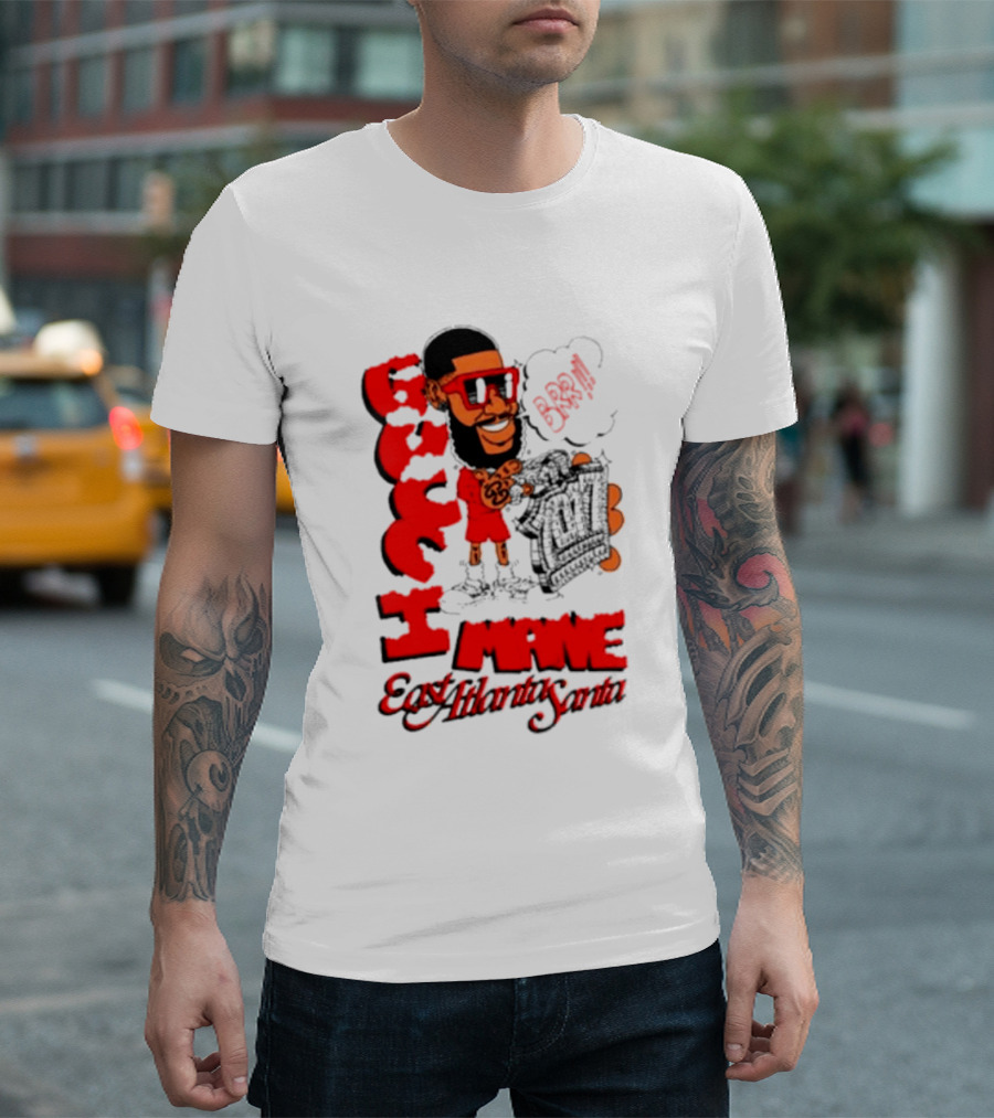 Gucci Mane Brr East Atlanta Santa Christmas T-Shirt