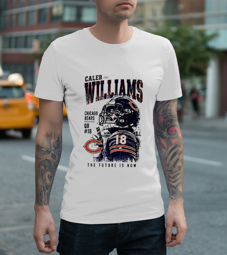 Caleb Williams Chicago Bears QB #18 The Future Is Now T-Shirt