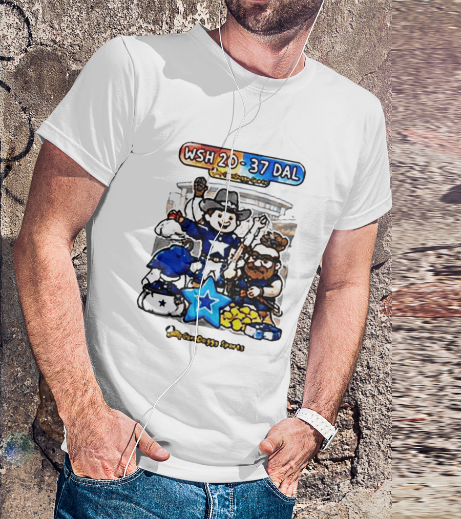 WSH 20 37 DAL Victory Celebration Cowboys Stadium T-Shirt