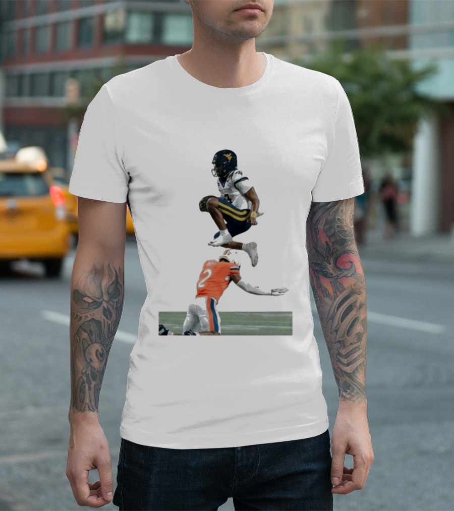 Michael Hawkins Jr Donavon Platt Football Leap Duke's Mayo T-Shirt