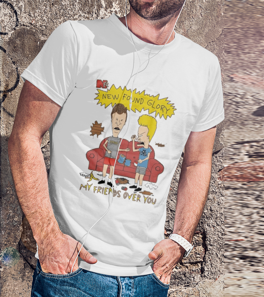 New Found Glory My Friends Over You Cartoon Characters Couch Scene T-Shirt