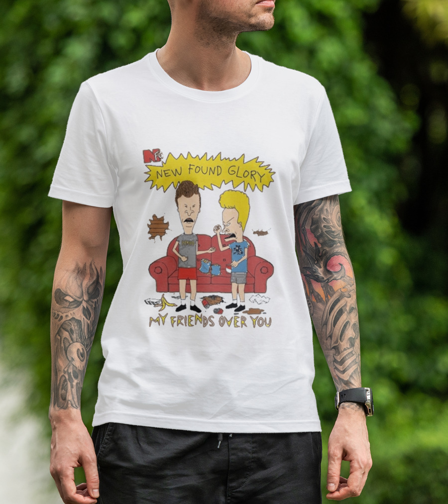 New Found Glory My Friends Over You Cartoon Characters Couch Scene T-Shirt