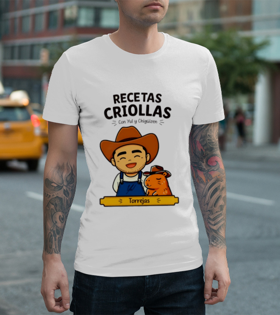 Recetas Criollas Con Yul Y Chigüizen Torrejas Vaquero Y Chigüiro T-Shirt