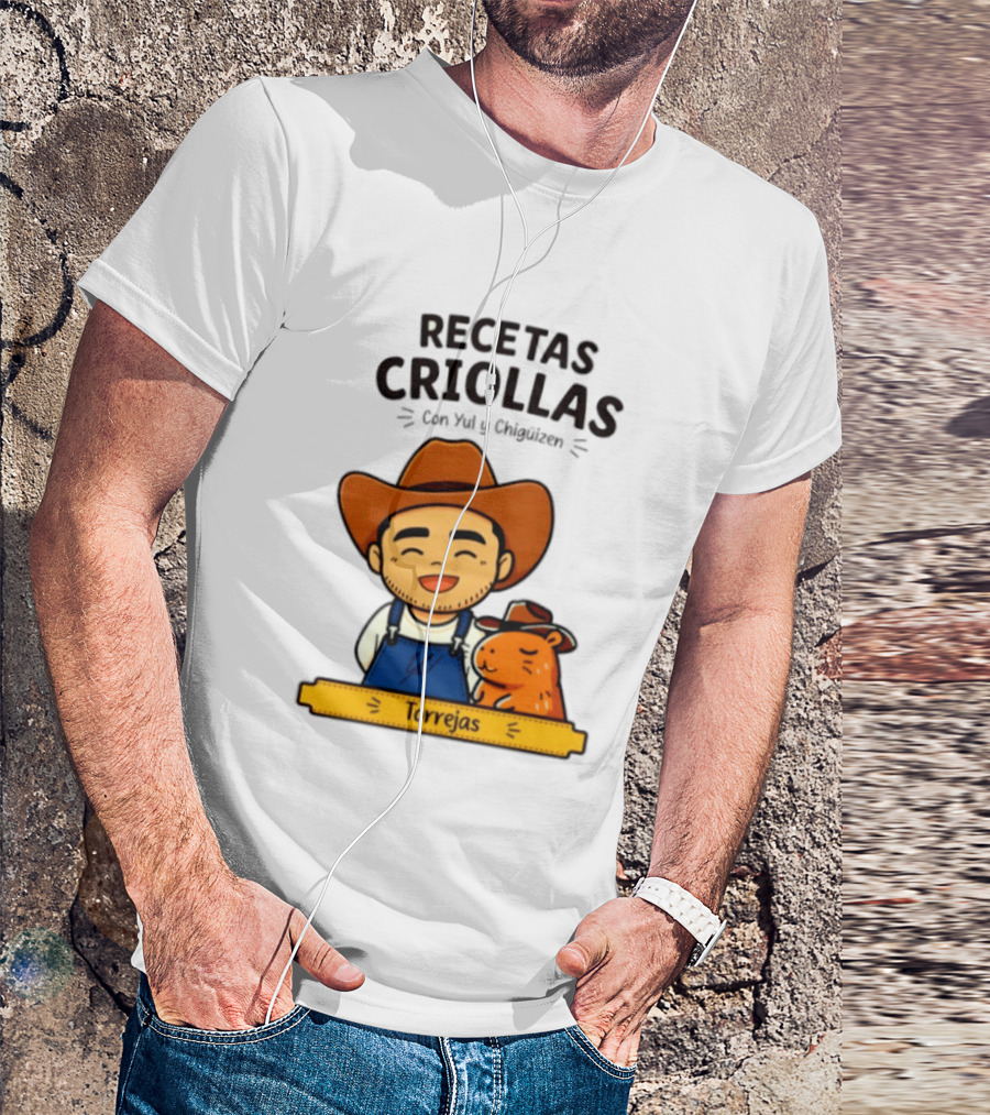 Recetas Criollas Con Yul Y Chigüizen Torrejas Vaquero Y Chigüiro T-Shirt