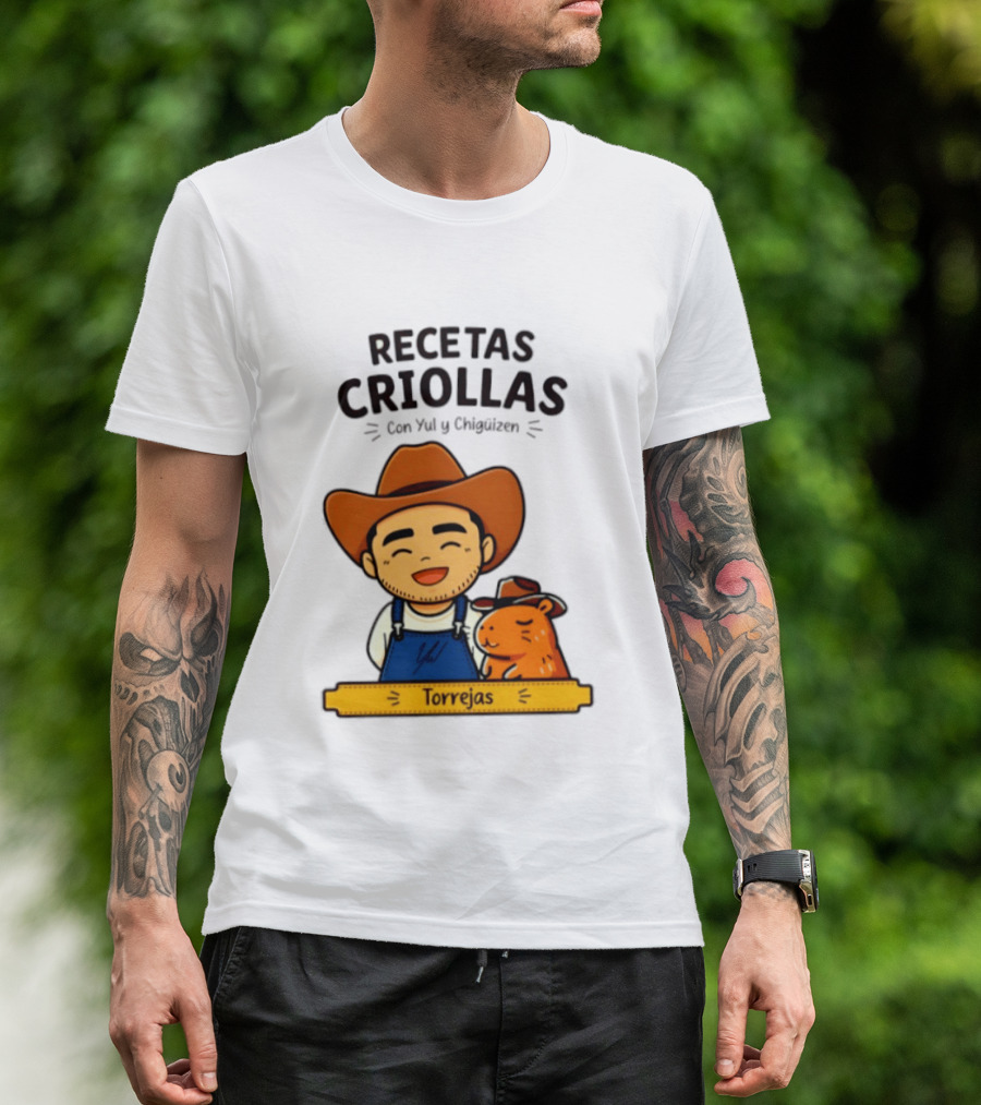 Recetas Criollas Con Yul Y Chigüizen Torrejas Vaquero Y Chigüiro T-Shirt