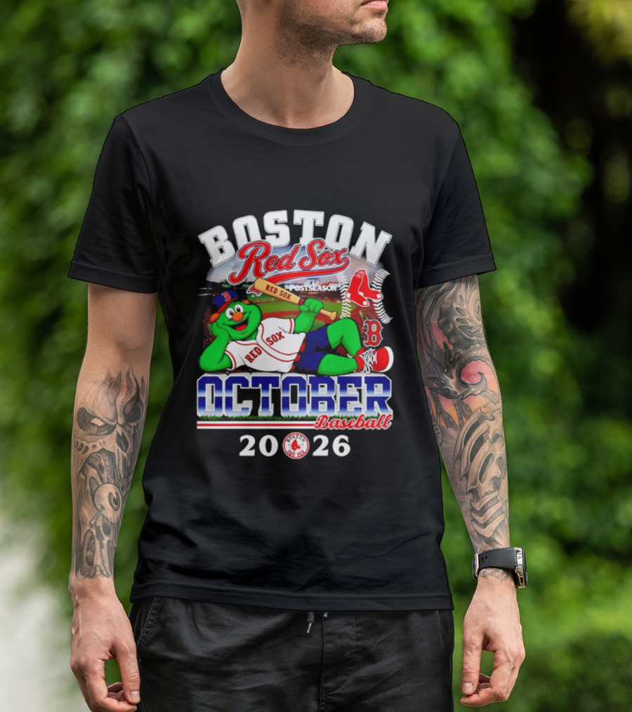 Boston Red Sox 2026 October Postseason Baseball T-Shirt