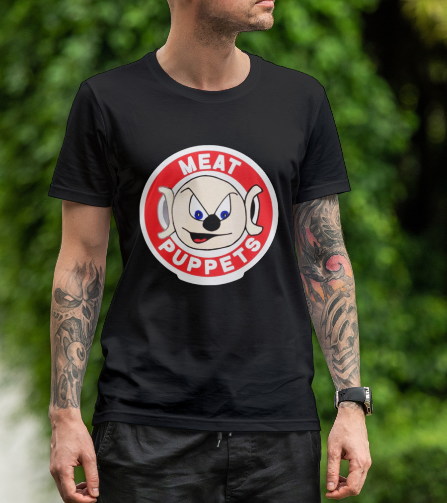 Meat Puppets Alternative Rock Merchandise Iconic Cartoon T-Shirt