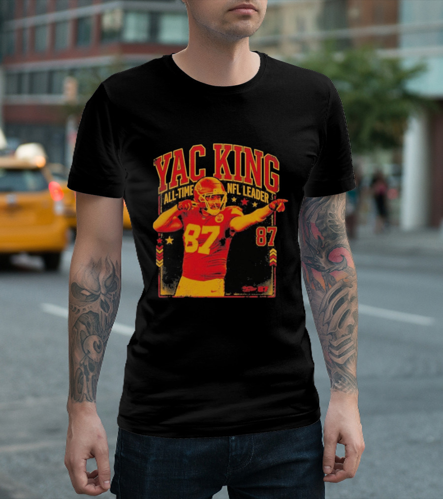 YAC King #87 All Time NFL Leader T-Shirt