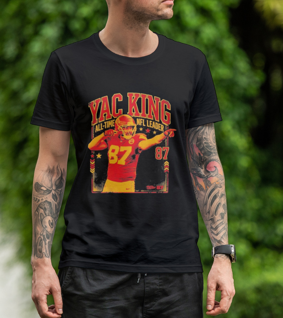 YAC King #87 All Time NFL Leader T-Shirt