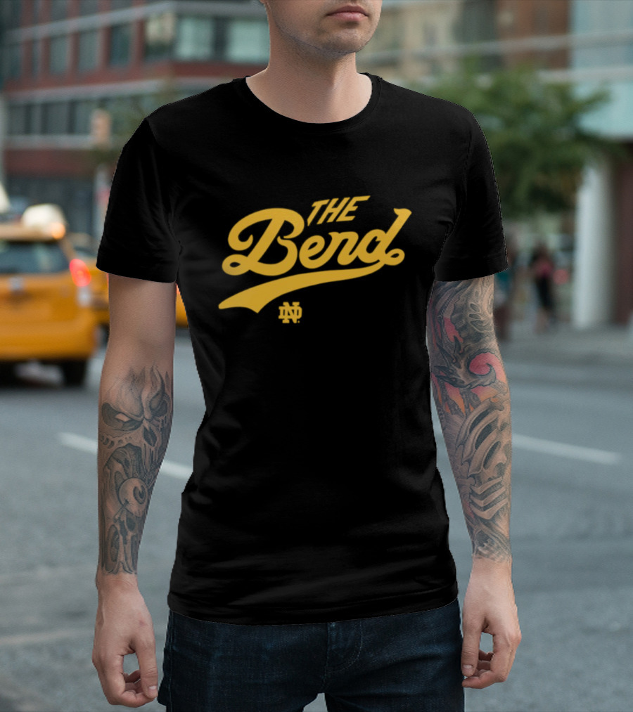 Notre Dame Fighting Irish The Bend Vintage Style Fan T-Shirt