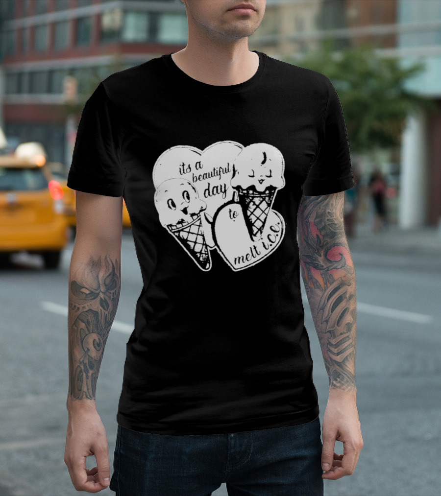 Ice Cream Cones Summer Melt Happy Day T-Shirt