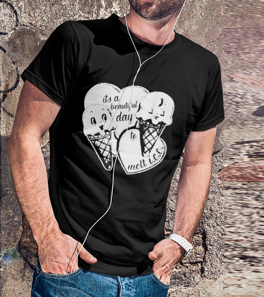 Ice Cream Cones Summer Melt Happy Day T-Shirt