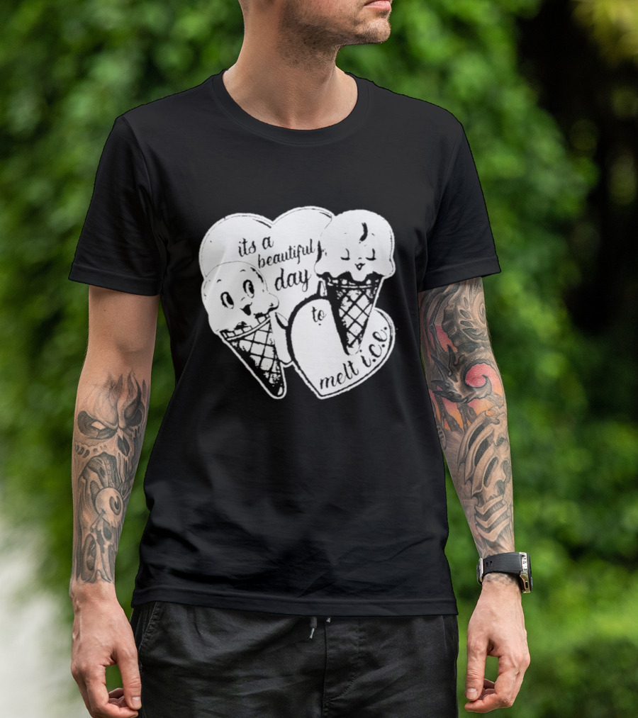 Ice Cream Cones Summer Melt Happy Day T-Shirt