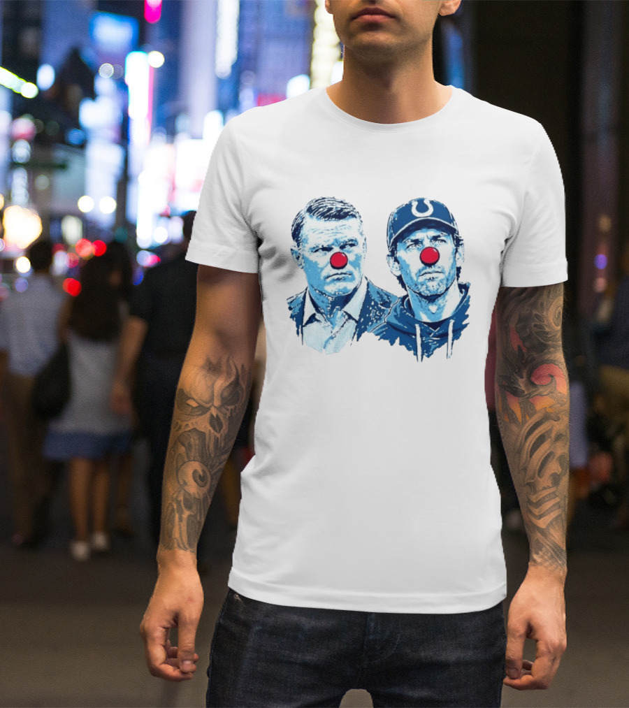 Chris Ballard Shane Steichen Clown Red Nose Football Colts T-Shirt