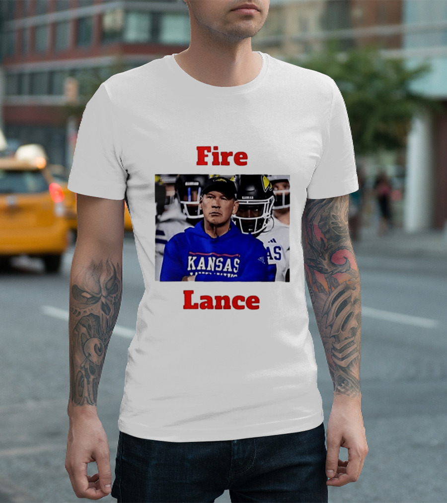Fire Lance Kansas Jayhawks Football Coach Kansas T-Shirt