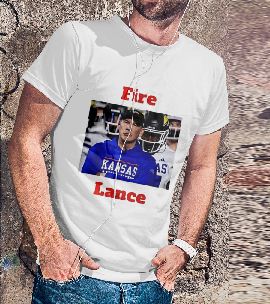 Fire Lance Kansas Jayhawks Football Coach Kansas T-Shirt