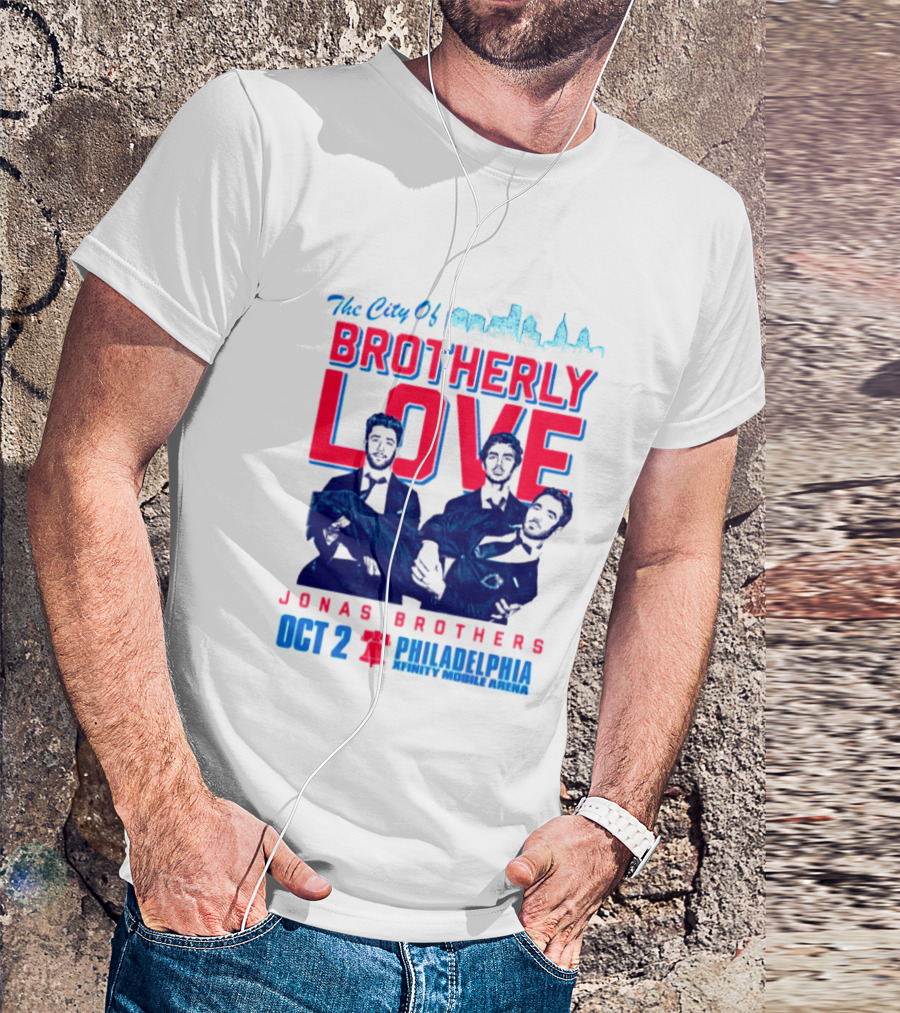 Jonas Brothers The City Of Brotherly Love Philadelphia Oct 7 Xfinity Live Arena T-Shirt