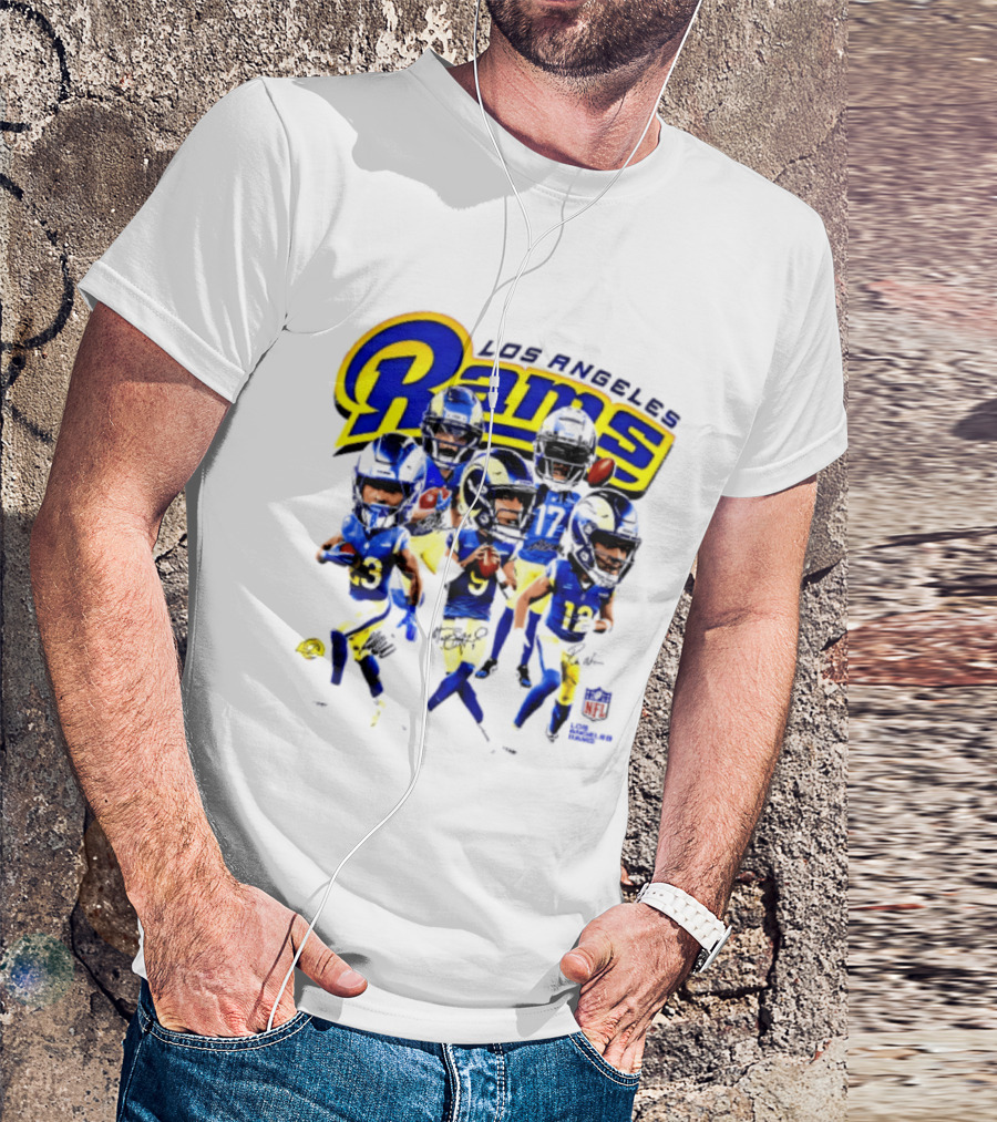 Los Angeles Rams 2026 Big Head NFL Players Collection T-Shirt
