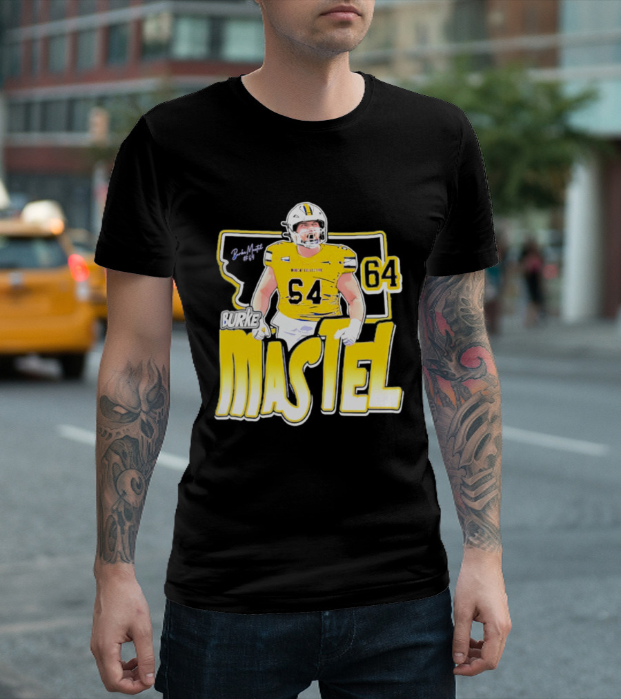 Burke Mastel 2026 Montana State Bobcats Player 64 Caricature T-Shirt