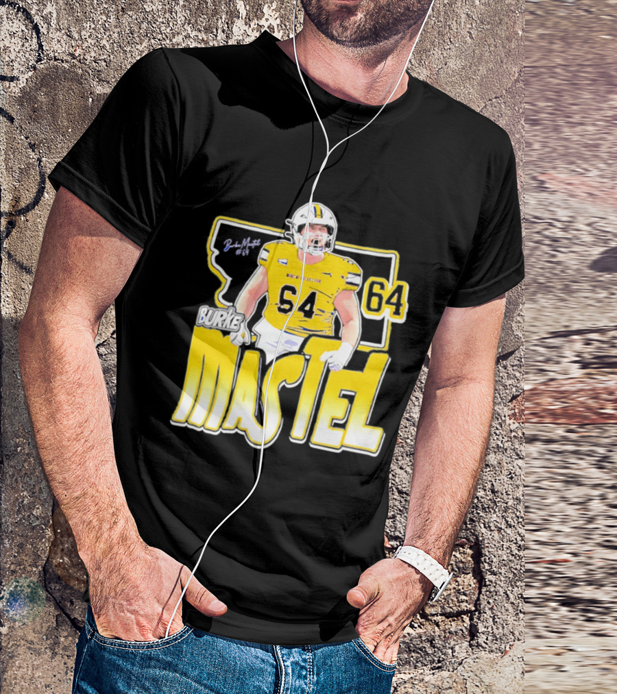 Burke Mastel 2026 Montana State Bobcats Player 64 Caricature T-Shirt
