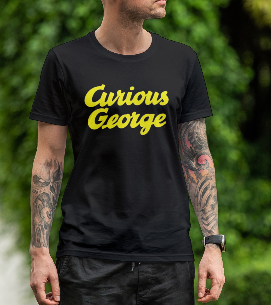 Curious George Monkey Children's Book PBS Series Official Merchandise T-Shirt