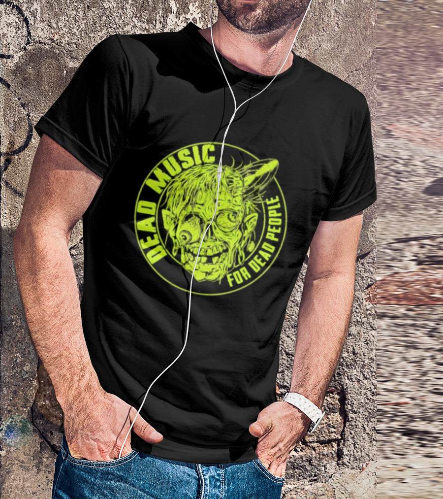 Zombie Vinyl Record Dead Music For Dead People T-Shirt