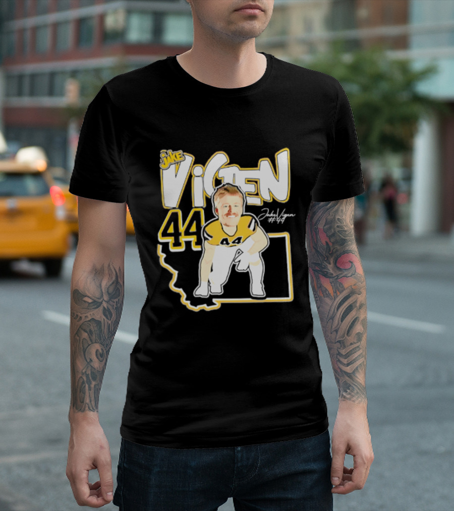 Jake Vigen 44 Montana State Bobcats Player 2026 Caricature T-Shirt