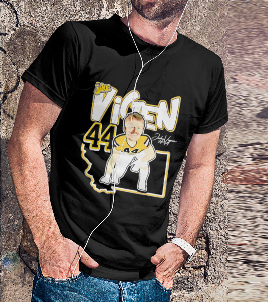 Jake Vigen 44 Montana State Bobcats Player 2026 Caricature T-Shirt