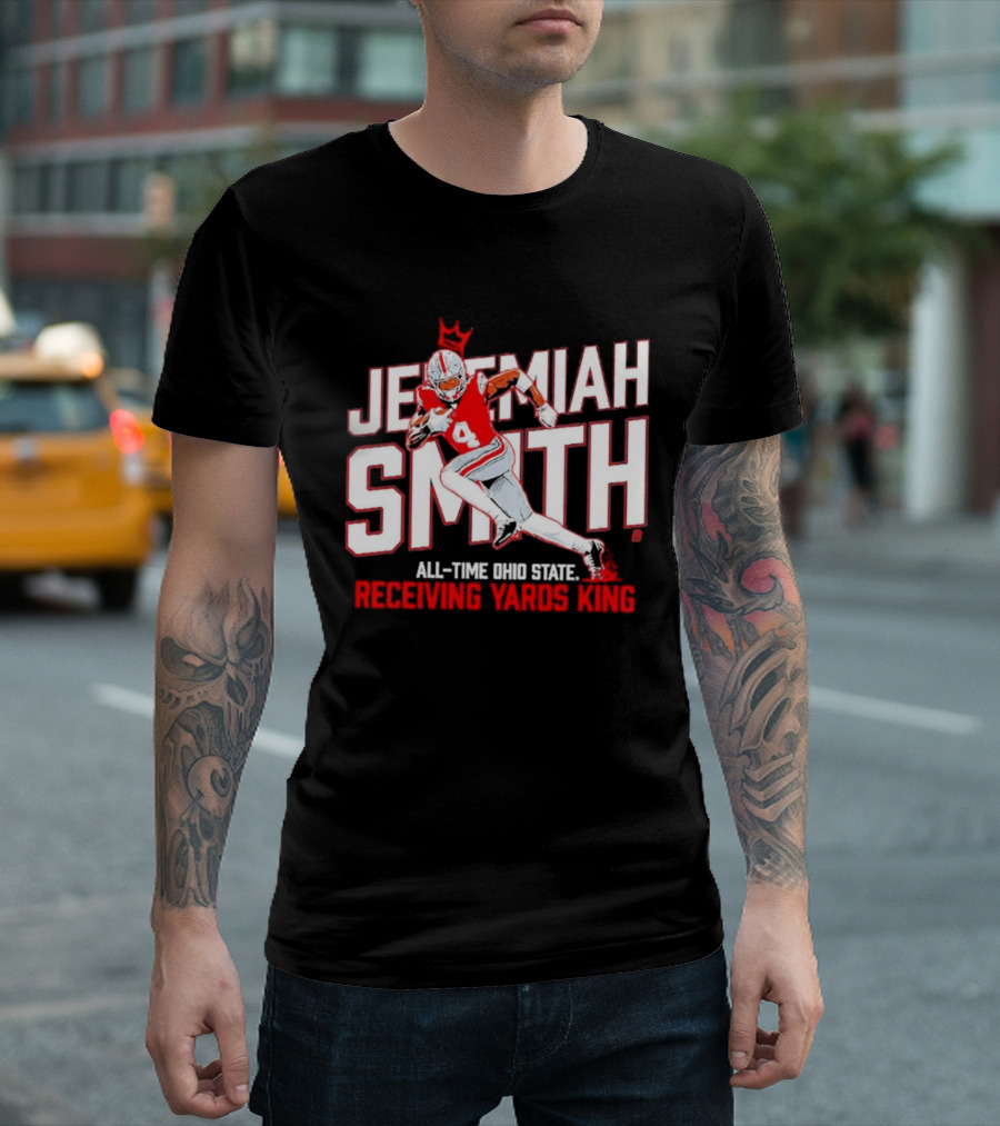 Jeremiah Smith All Time Ohio State Receiving Yards King Football Glory T-Shirt