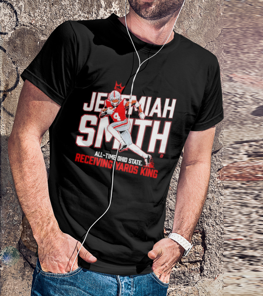Jeremiah Smith All Time Ohio State Receiving Yards King Football Glory T-Shirt