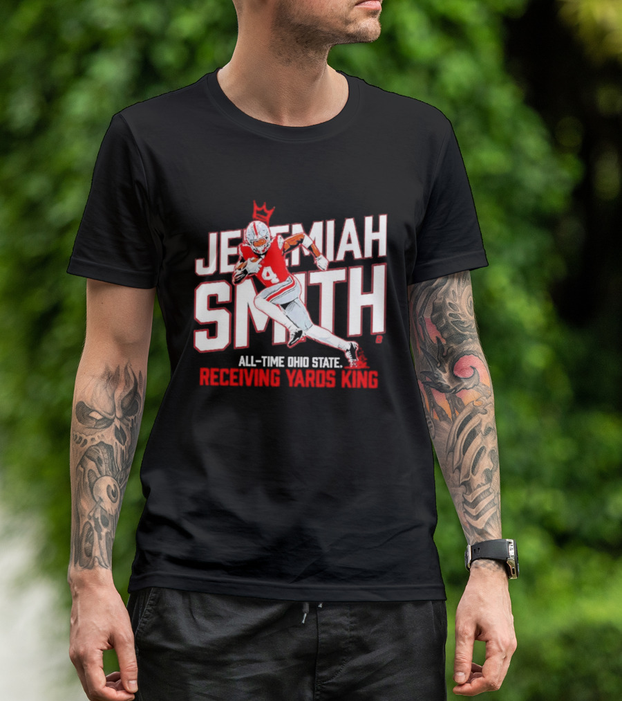 Jeremiah Smith All Time Ohio State Receiving Yards King Football Glory T-Shirt