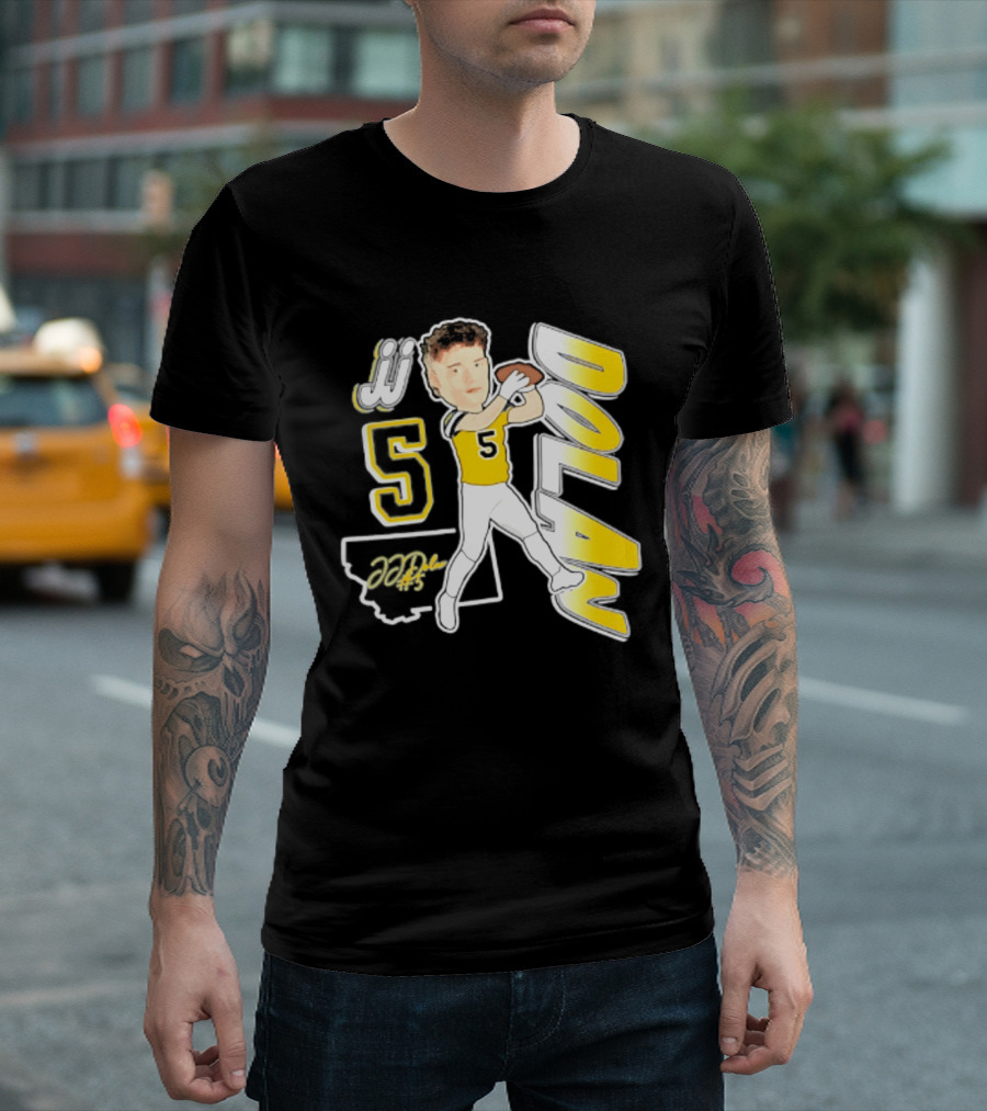 JJ Dolan Montana State Bobcats Player 2026 Caricature T-Shirt