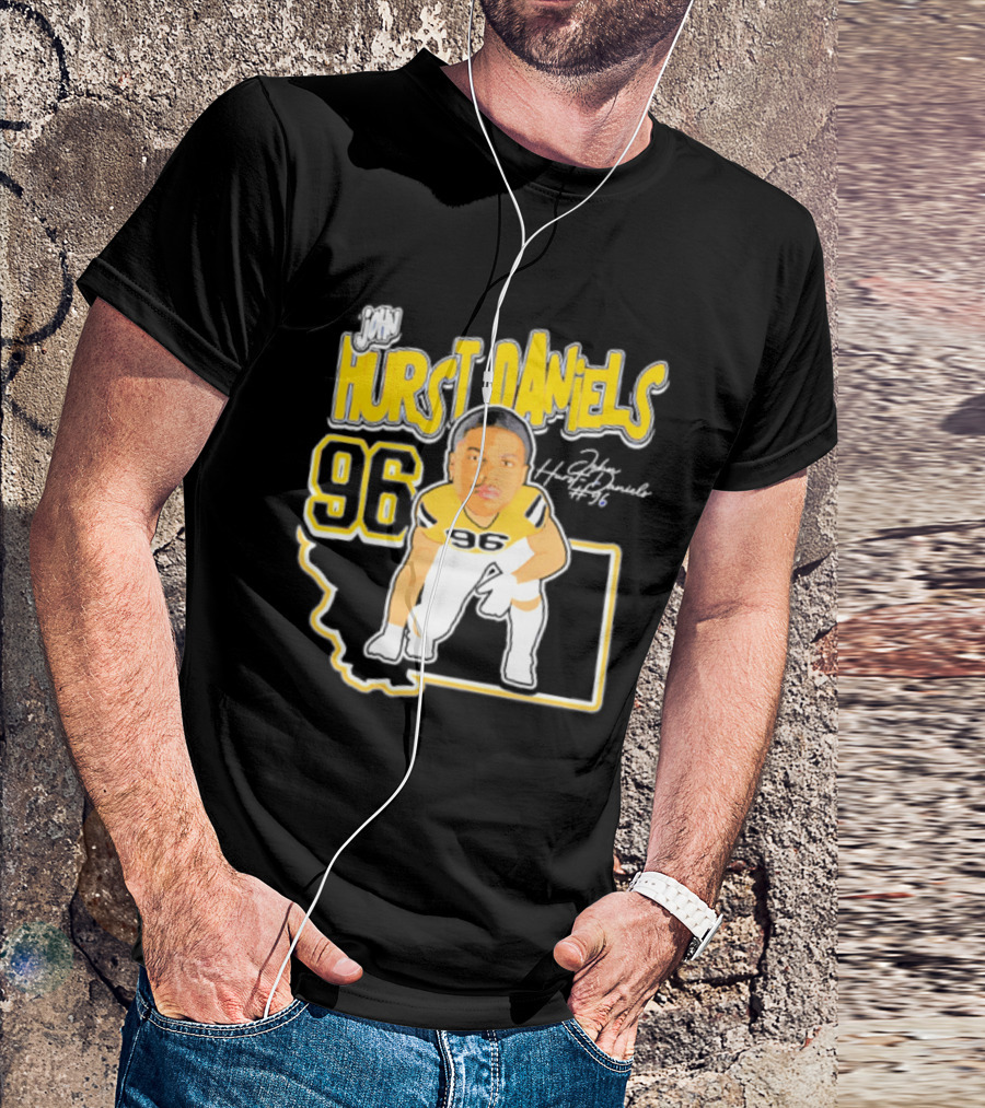 Montana State Bobcats 2026 Hurst Daniels 96 Player Caricature T-Shirt