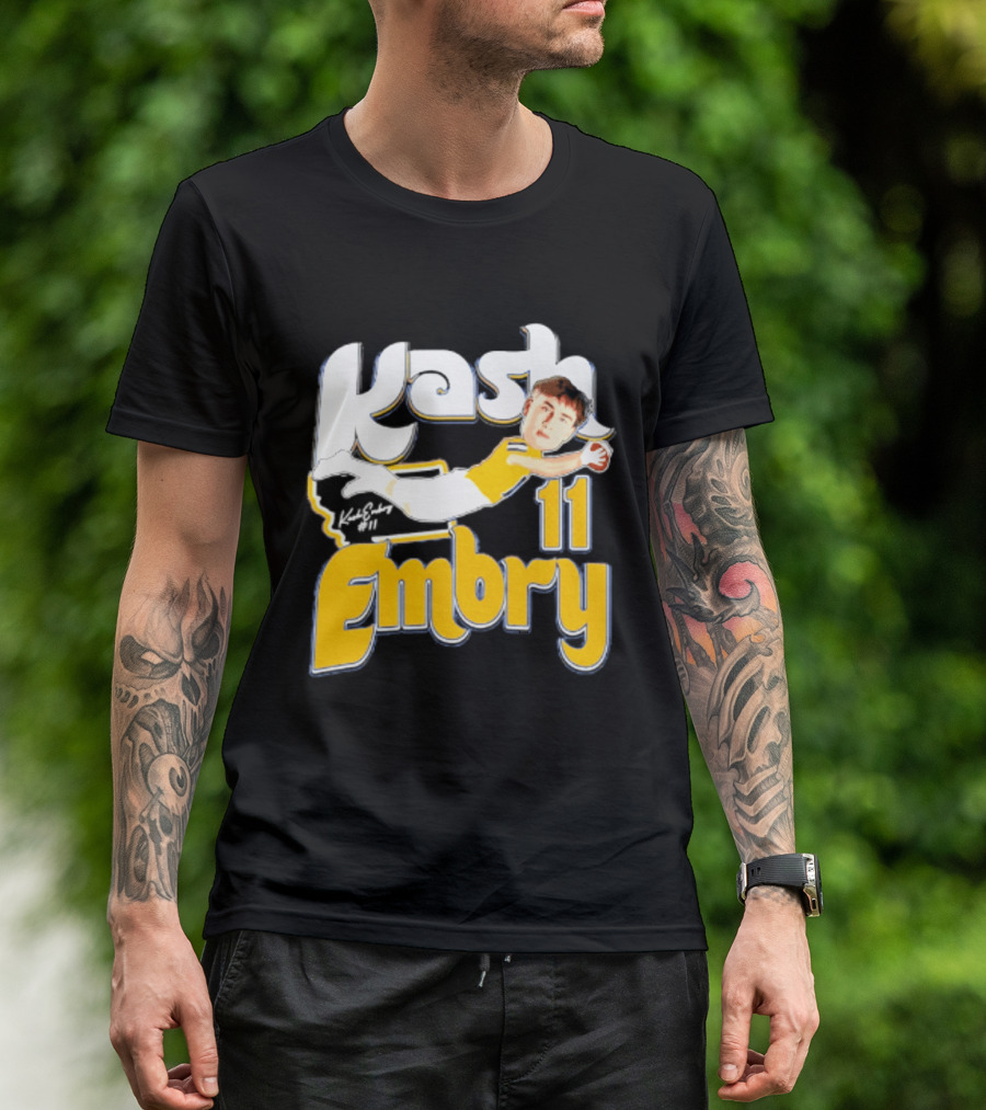 Kash Embry 11 Montana State Bobcats Player Caricature 2026 T-Shirt
