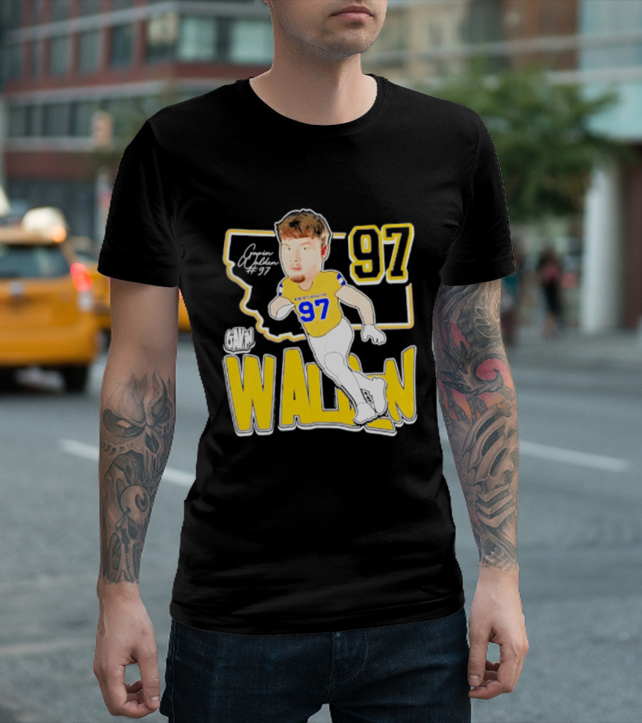 Montana State Bobcats Player Walden 97 Caricature 2026 T-Shirt