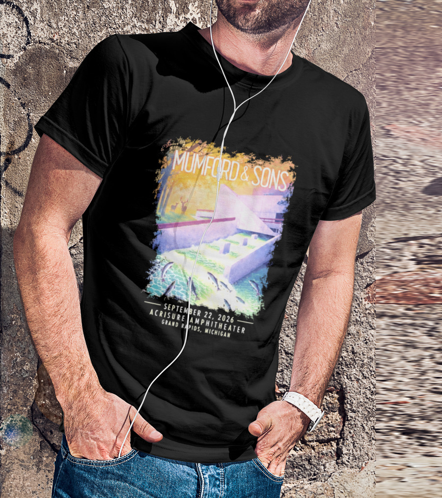 Mumford And Sons Acrisure Amphitheater September 22 2026 Grand Rapids MI Concert Event T-Shirt