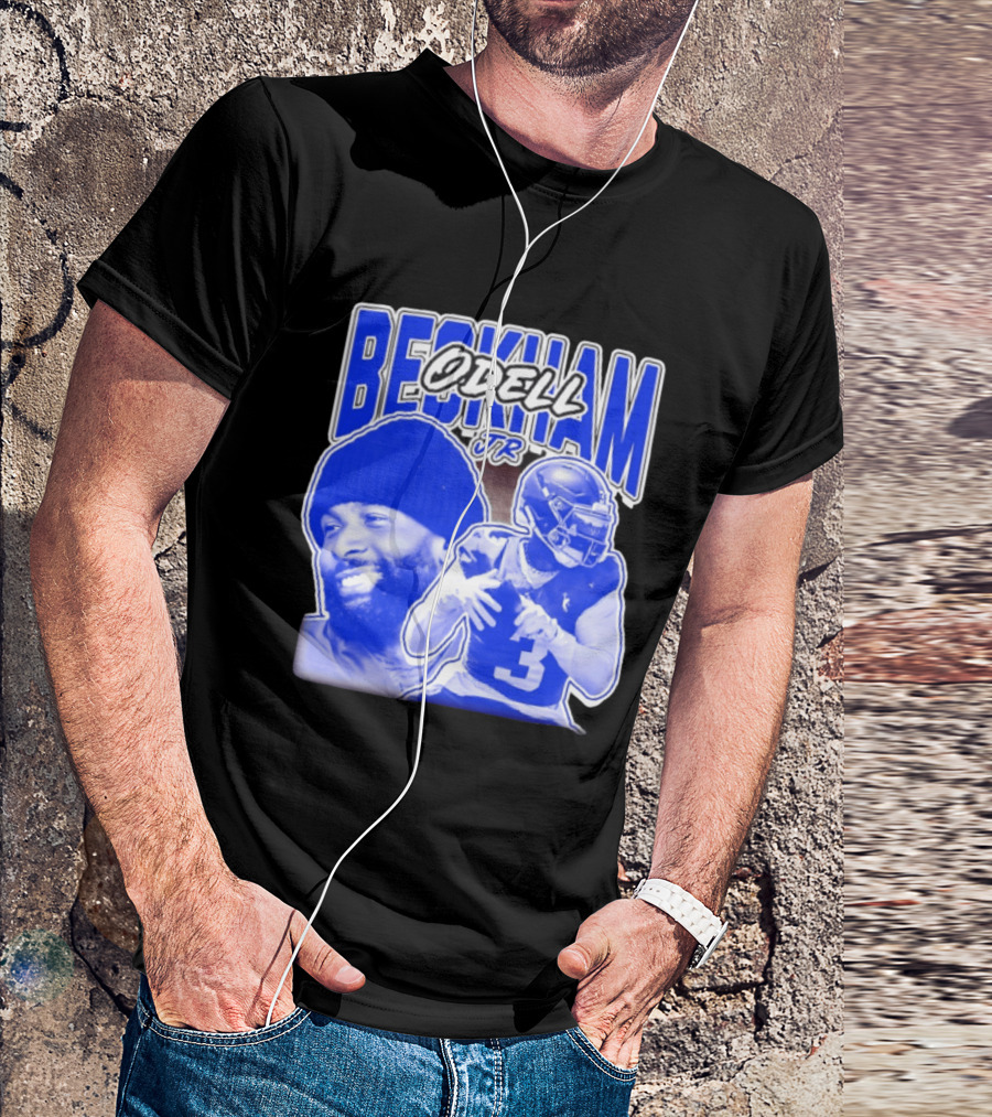 Odell Beckham Jr New York Giants Beckham JR Football Helmets Sports T-Shirt