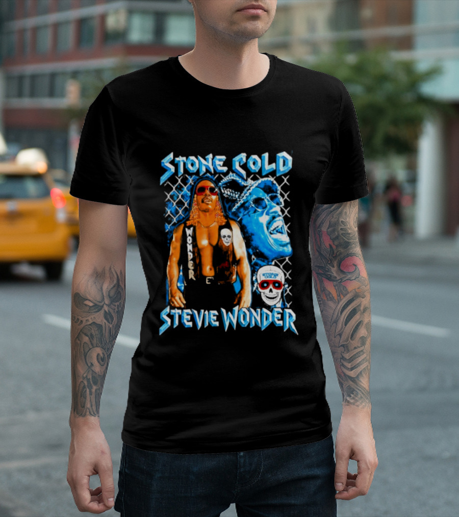 Stone Cold Stevie Wonder Iconic Mashup Legend T-Shirt