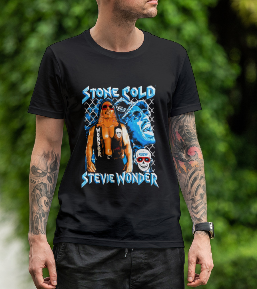 Stone Cold Stevie Wonder Iconic Mashup Legend T-Shirt