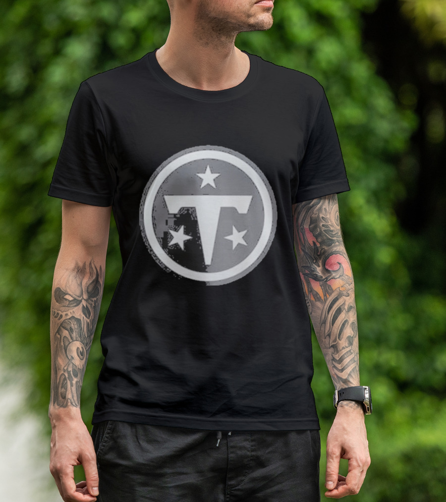 Tennessee Titans 2026 Salute To Service Logo With Stars T-Shirt