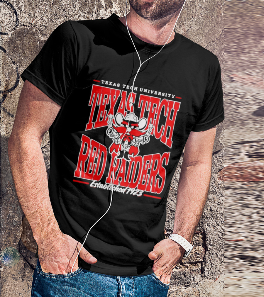 Texas Tech University Red Raiders Guns Up Texas Tech Red Raiders Established 1923 T-Shirt
