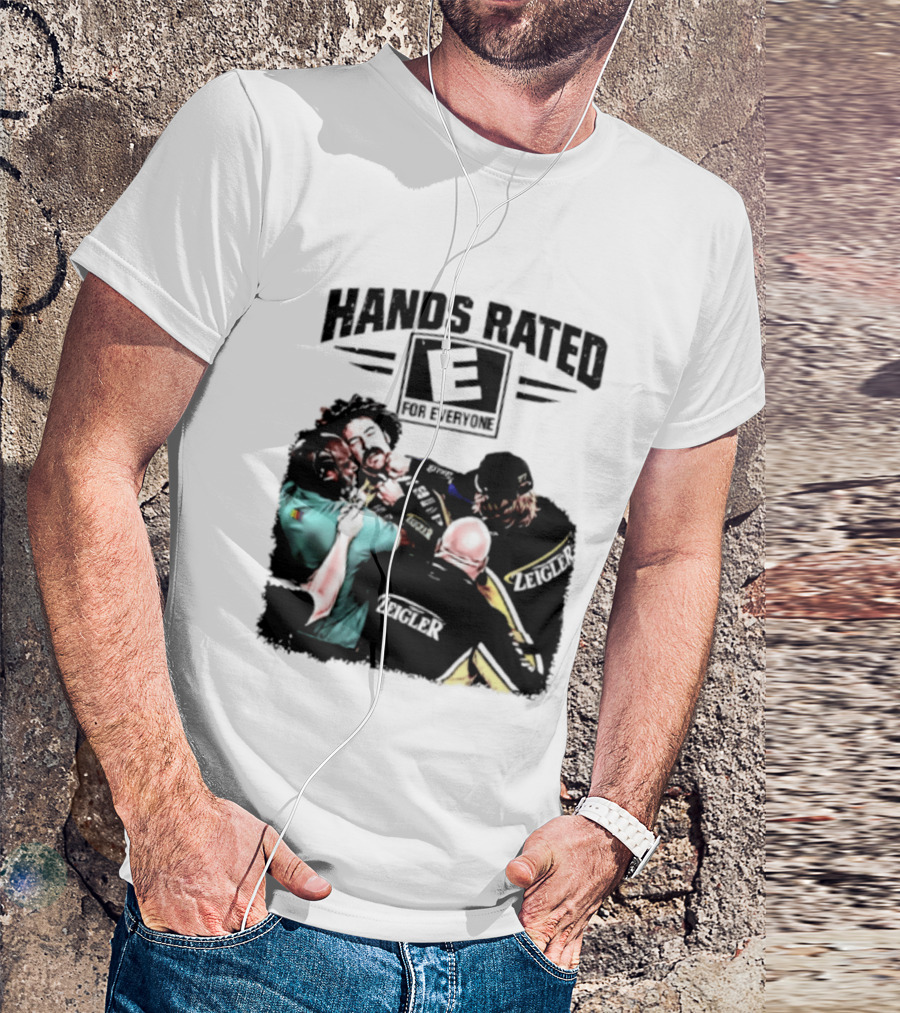 Hands Rated E For Everyone NASCAR Racing Brawl Scene T-Shirt
