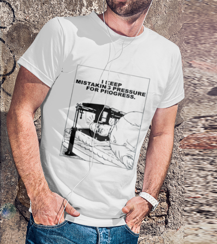I Keep Mistaking Pressure For Progress Vintage Guillotine T-Shirt