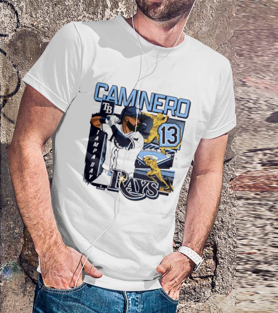 Caminero Tampa Bay Rays 13 Baseball Player T-Shirt