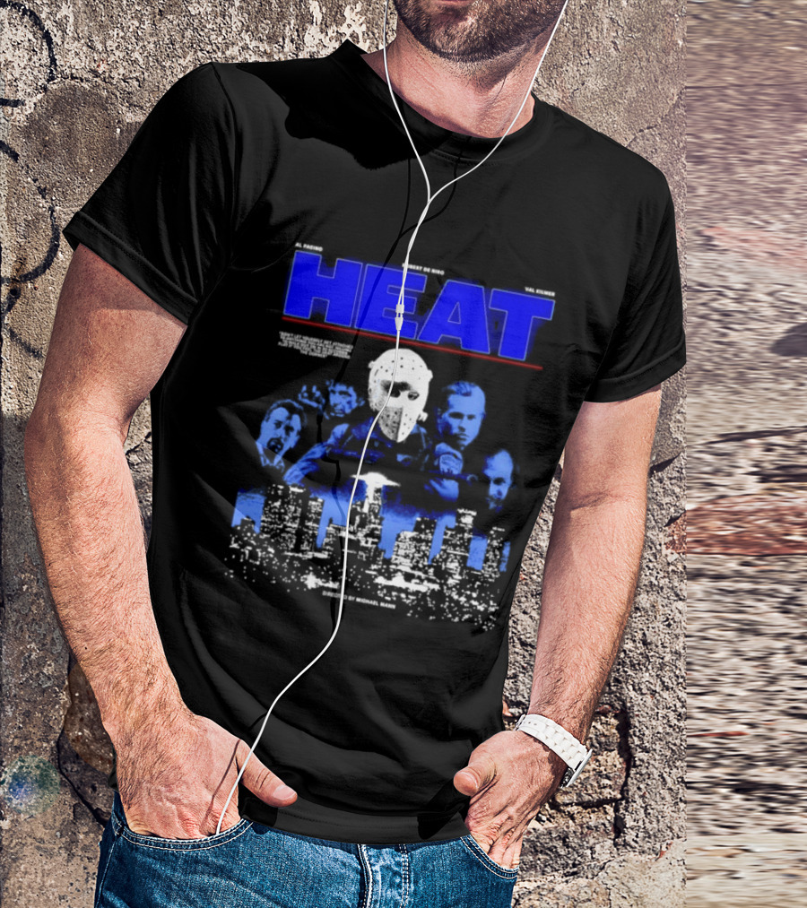 Al Pacino Robert De Niro Val Kilmer Heat Michael Mann Movie Halloween T-Shirt