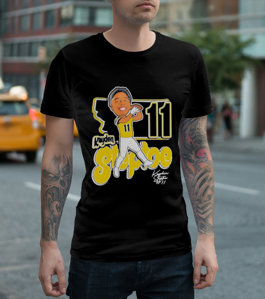 Montana State Bobcats Kayden Steptoe 11 Caricature 2026 T-Shirt