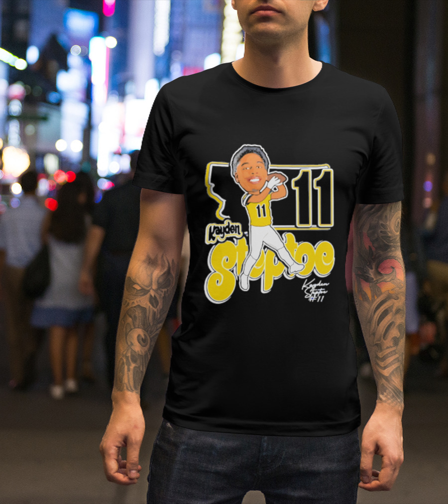 Montana State Bobcats Kayden Steptoe 11 Caricature 2026 T-Shirt