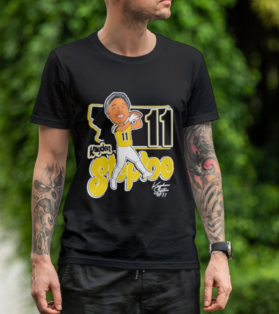 Montana State Bobcats Kayden Steptoe 11 Caricature 2026 T-Shirt
